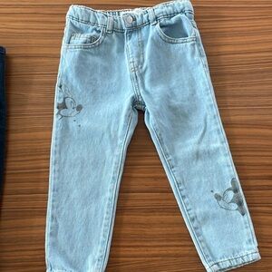 Zara toddler girl Disney jeans